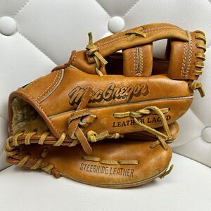 Vintage 80s MacGregor MG15 Ron Cey 10R Brown Leather Baseball Left Glove Laced
